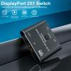 4K@240Hz DisplayPort 2X1 Video Switcher Supports 16K Resolution 4K240Hz Two Directional Conversion DisplayPort Switcher view 3