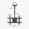 LWJQRSP Multifunction Ceiling Tv Mount, Built-in Wire Management, Gear Buckle Design, Fits 32-75Inch Tvs, 110Pound/50Kg Capacity, Max 600X400Mm Tv Mount Tv Stand view 2