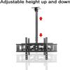 LWJQRSP Universal TV Stand Adjustable Ceiling TV Bracket Full Motion Tilt Swivel TV Bracket Suitable for 40-70 Inch LCD Flat Screen TVs view 4