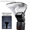 Flash Diffuser Reflector Kit with Transparent Cover Holder & Magic Strap Fit for Canon 580EX 550EX 540EZ 430EZ Cameras view 3