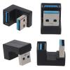 5Gbps Up & Down 180 Degree Angled USB 3.0 Adapter A Male to Female Extension Connector Work for LTE to Powerbank Up Down view 2