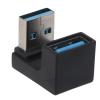 5Gbps Up & Down 180 Degree Angled USB 3.0 Adapter A Male to Female Extension Connector Work for LTE to Powerbank Up Down view 4