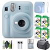 FUJIFILM INSTAX MINI 12 Film Camera Pastel Blue Bundle with Instant Film- 80 Photo Sheets with Camera Case and Accessories Ideal Gift for Kids, Teenage Girl & Adults view 1