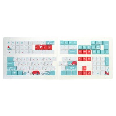 Russian Keycaps Sea Theme Set OEM Dye Sublimations for 61 64 68 75 98 104 Mechanical Keyboard Thick PBT
