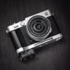 Iborrys L-Shaped Camera Handle Compatible with FUJIFILM Fuji X-E5 XE5 Camera Aerospace Aluminum Alloy Camera Grip | Original Retro Anti-Slip Texture (Aluminum Alloy Black+Silver) view 2