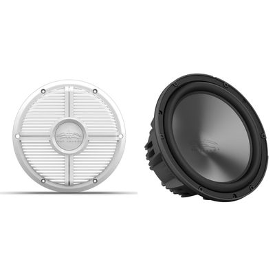 Wet Sounds REVO 10 FA S4 V3 10" Marine Subwoofer, White XW Grille