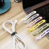 5Pcs Cable Organizers Ties Clip Charging Cord Management Silicone Wire Manager Earphone Holder Data Line Winder Flexible Wire Management view 3
