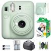 FUJIFILM INSTAX MINI 12 Film Camera Mint Green Bundle with Instant Film- 20 Photo Sheets with Camera Case and Accessories Ideal Gift for Kids, Teenage Girl & Adults view 1