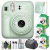 FUJIFILM INSTAX MINI 12 Film Camera Mint Green Bundle with Instant Film- 60 Photo Sheets with Camera Case and Accessories Ideal Gift for Kids, Teenage Girl & Adults view 1