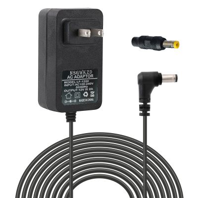 12V 2A AC DC Power Adapter 3.5mm x 1.35 mm Plug Charger, 5.5mm x 2.5mm Barrel Connector, Power Supply Charging Cord 6.6 ft