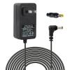 12V 2A AC DC Power Adapter 3.5mm x 1.35 mm Plug Charger, 5.5mm x 2.5mm Barrel Connector, Power Supply Charging Cord 6.6 ft view 1