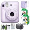FUJIFILM INSTAX MINI 12 Film Camera Lilac Purple Bundle with Instant Film 40 Photo Sheets with Camera Case and Accessories Ideal Gift for Kids, Teenage Girl & Adults view 1