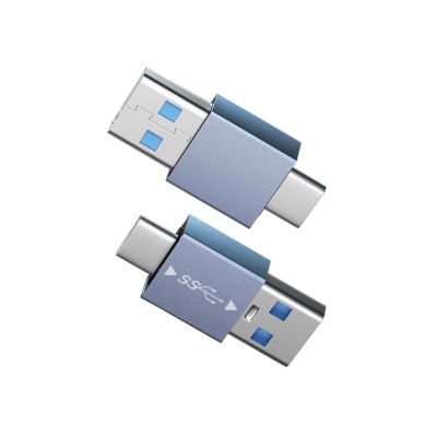 2Pcs Portable Type C to USB 3.1 Adapter Straight Head Charging Converter for Easily Device Connection and Charging for Smartphone Tablet Laptop