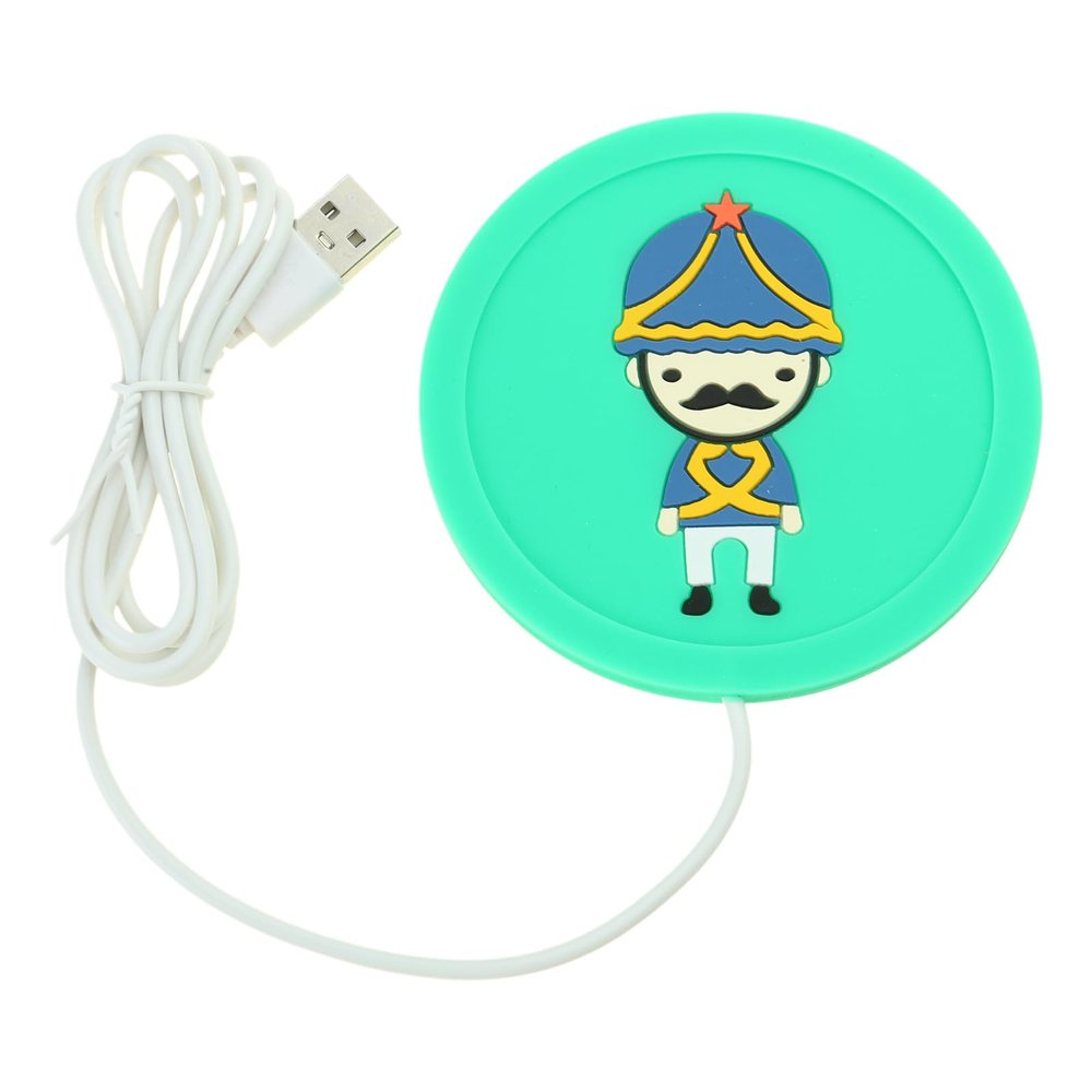 Cartoon USB Coffee Warmer Cup Pad Resin Bubble Remover Mold Heating Silicone Mat Heater for Resin Curing Tools Milk Tea Heater Placemat