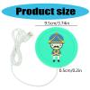 Cartoon USB Coffee Warmer Cup Pad Resin Bubble Remover Mold Heating Silicone Mat Heater for Resin Curing Tools Milk Tea Heater Placemat view 2