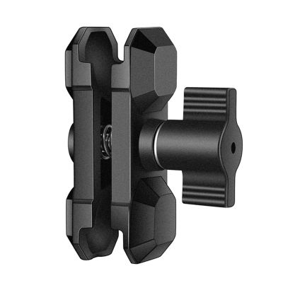 Lightweight 60mm Camera Clamp Mount with Double Socket Arm for 0.79inch Ball Bases Suitable for Various Devices Double Socket Arm