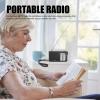 Zunate Portable AM FM Radio, Rechargeable Portable Transistor Pocket Radio with Headphone Jack, Compact Handheld Radio with Strong Signal Reception and Clear Sound for Study, Work (Silver) view 2