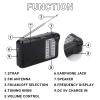Zunate Portable AM FM Radio, Rechargeable Portable Transistor Pocket Radio with Headphone Jack, Compact Handheld Radio with Strong Signal Reception and Clear Sound for Study, Work (Silver) view 4