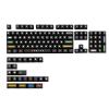128-Key Color Round Dot Keycaps with Original Factory Height Cherry-Profile PBT -Cap for MX Switch Mechanical Keypad Cherry-Profile PBT -Cap Kit Five-Sided Dye-Sublimation Keycap view 1