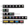 128-Key Color Round Dot Keycaps with Original Factory Height Cherry-Profile PBT -Cap for MX Switch Mechanical Keypad Cherry-Profile PBT -Cap Kit Five-Sided Dye-Sublimation Keycap view 4