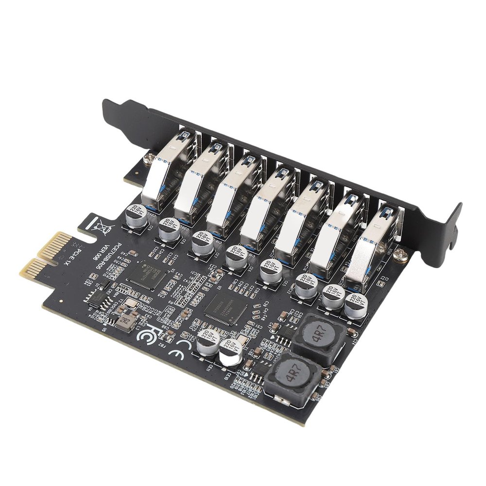 Zunate USB 3.0 PCIe Expansion Card, 7 Port USB 3.2 Gen1 PCI Express Card with 5Gbps Speed UASP Technology for 10 11 OS X