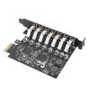 Zunate USB 3.0 PCIe Expansion Card, 7 Port USB 3.2 Gen1 PCI Express Card with 5Gbps Speed UASP Technology for 10 11 OS X view 1