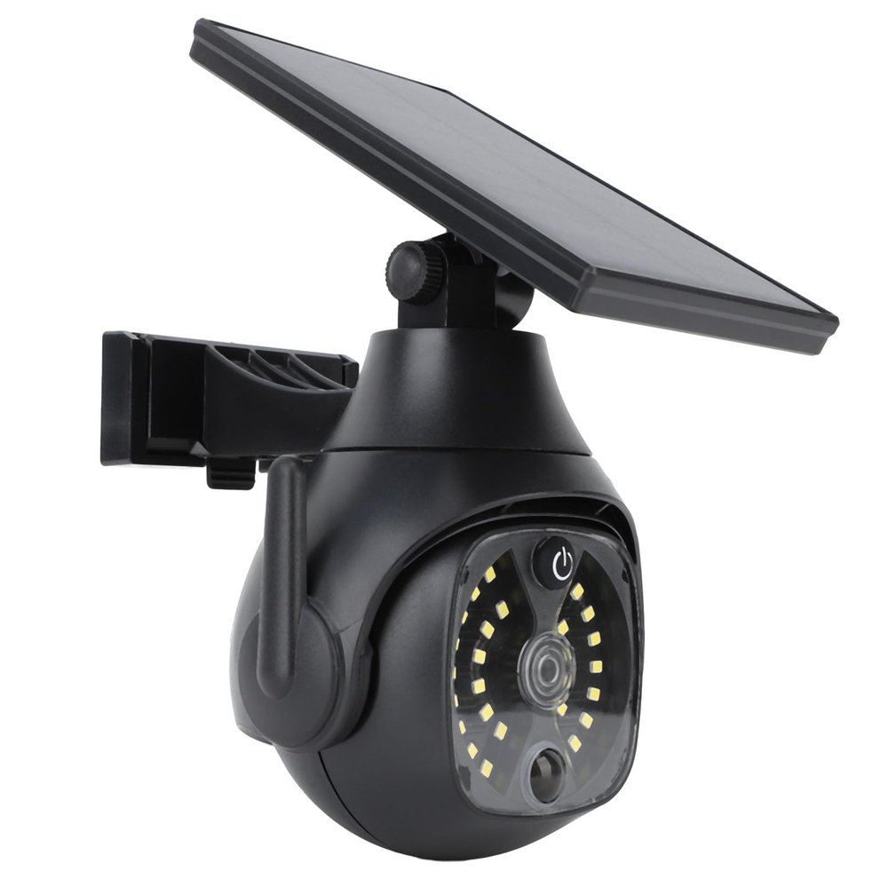 Hamwesh Solar Powered Fake Security Camera, Realistic Dummy Security Camera with Motion Activated Reflectors for Home Business