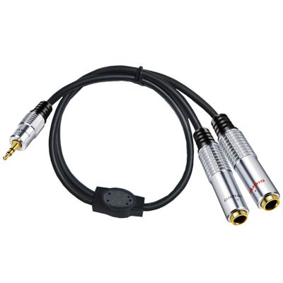 1/4 to 3.5mm Headphone Adapter 3.5mm /8" TRS Stereo Male to 2/4 Inch 6.35mm Stereo Female Y Splitter 0.5m