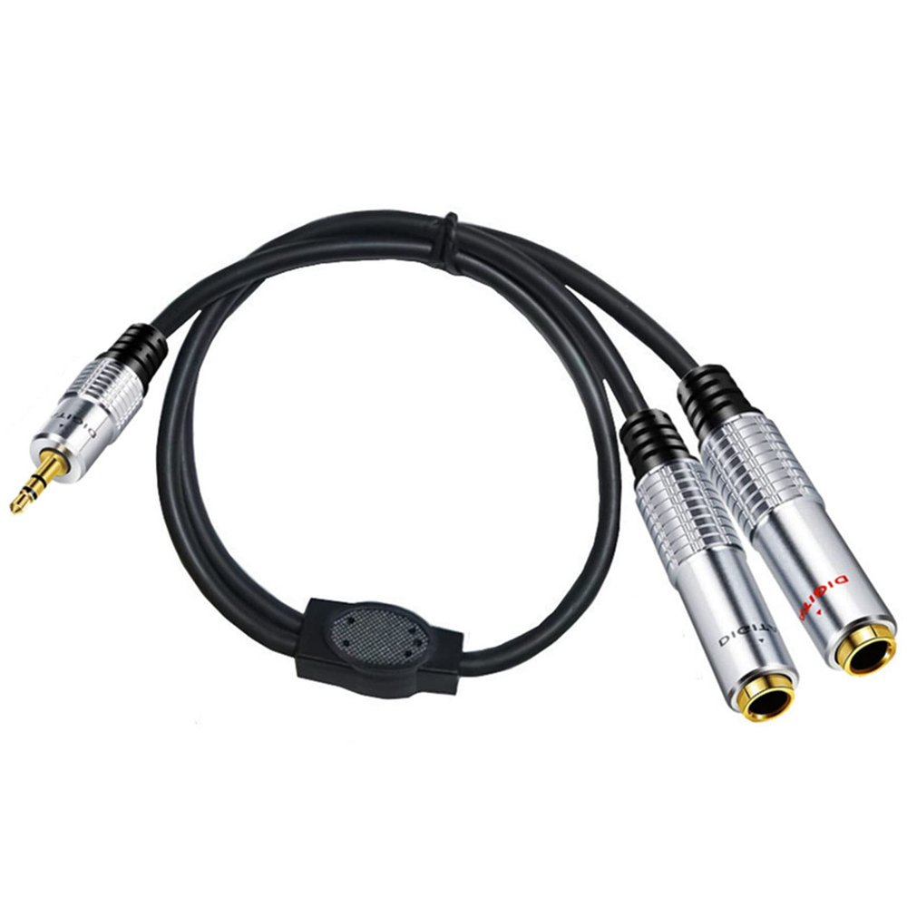 1/4 to 3.5mm Headphone Adapter 3.5mm /8" TRS Stereo Male to 2/4 Inch 6.35mm Stereo Female Y Splitter 0.5m