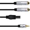 1/4 to 3.5mm Headphone Adapter 3.5mm /8" TRS Stereo Male to 2/4 Inch 6.35mm Stereo Female Y Splitter 0.5m view 4