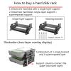 12cm Fan Hard Drive Bracket SSD 3.5 Inch Extended Multi-Layer Stacking Disk Bays Holder view 4