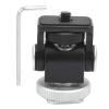 Multi Function Aluminium y Ballhead, Universal crophone Monitor Stand Bracket, 360 Degree Rotation with 1/4in Screw and Cold Shoe Base, Durable Black Ballhead for Camera, view 1