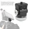 Multi Function Aluminium y Ballhead, Universal crophone Monitor Stand Bracket, 360 Degree Rotation with 1/4in Screw and Cold Shoe Base, Durable Black Ballhead for Camera, view 4