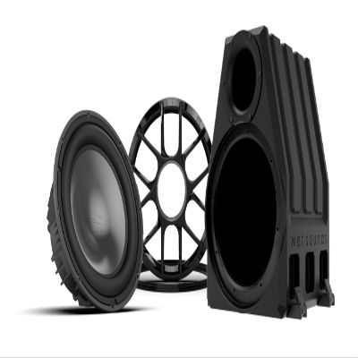 Wet Sounds REVO 12 HP S4 V3 Subwoofer with ADP XZ-B Grille Kit and PORTED-12-ENC Enclosure