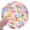 100 PCS Mental Health Matters Stickers Pack for Journals, Laptops, Water Bottles, Therapist Office Decor, Counselor Office Must Haves, Positive Quote Decals for Awareness (Mental Health) view 2