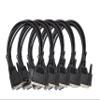 MICRO CONNECTORS 6 Feet at Modem Serial (DB9 Female to DB25 Male) Cable Black (5-Pack) (M02-116-5P) view 1
