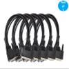 MICRO CONNECTORS 6 Feet at Modem Serial (DB9 Female to DB25 Male) Cable Black (5-Pack) (M02-116-5P) view 2
