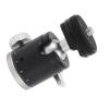 Hamwesh Mini Ball Head, 1/4 Inch Screw Cold Shoe Mount 360 Degree Aluminum Alloy Swivel Tripod Head for Panoramic Photography with Angle Adjustment and view 4