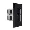 OSD 100W Sleek, Modern, Minimalist Design in Wall Volume Control, Slider Black Impedance Matching SLS100 view 1
