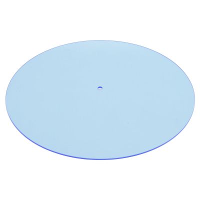Hamwesh Acrylic Mat Slipmat, Precision Machined Anti-Static with 12 Inch Swivel Platforms for 33 1/3RPM 45 RPM Records (Light Blue)
