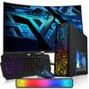 Hp Desktop Computer PC  Intel Core i5, 32GB ARGB RAM, 1TB SSD, 27 Inch Curved Monitor, RGB Keyboard with AI Copilot Key and Mouse, RGB Soundbar, Windows 11(Renewed) view 1