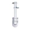 Hamwesh Antenna Pole Mount Bracket Stainless Steel Anti Vibration Mounting Kit for V2 Rectangular Dish with Adjustable End Angle for Wall Roof Installation