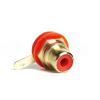 10 Pcs Brass Gold Plated RCA Plug & Jack Set - Premium Audio Signal Connectors for Preamp, DIY, Home Theater (Black x10Pcs) view 4