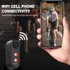 LAISANIM Bike Rear View Camera, Plug and Play 1080P Bike Rear View Camera HD Safe Multi Functional with Tail Light for Electric (64G) view 2