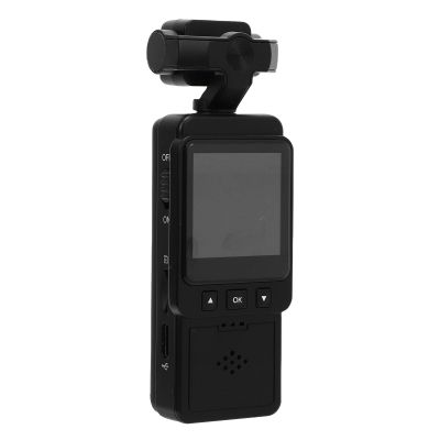 Xiuganpo 1080P Body Camera, 360 Rotation Lens Body Worn Camera with Clamp, Color LCD Screen, Motion Detection Wearable Camcorder for Outdoor Sport, Travel, with USB Cable
