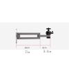 XUNTING Speaker Stands Projector Rack Aluminum Alloy Wall-Mounted Stand Conference Room Hanger Bedroom Living Retractable Foldable Universal Camera Stand view 2