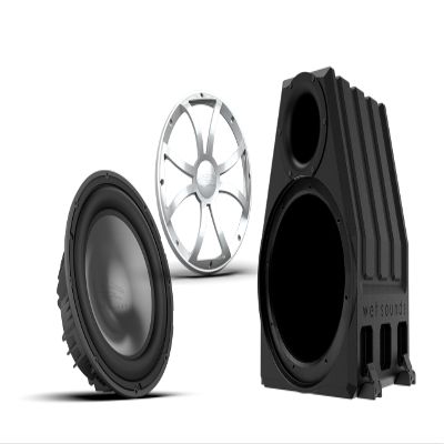Wet Sounds REVO 12 HP S4 V3 Subwoofer with XS-S Grille V3 and PORTED-12-ENC Enclosure