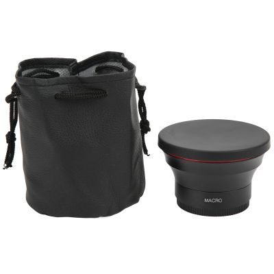 55mm 0.43X Wide Angle Lens with Macro Detachable, Optical Glass, Aluminum Alloy - High Light Transmittance, Clear Imaging, Compatible with 55mm Thread Diameter Cameras