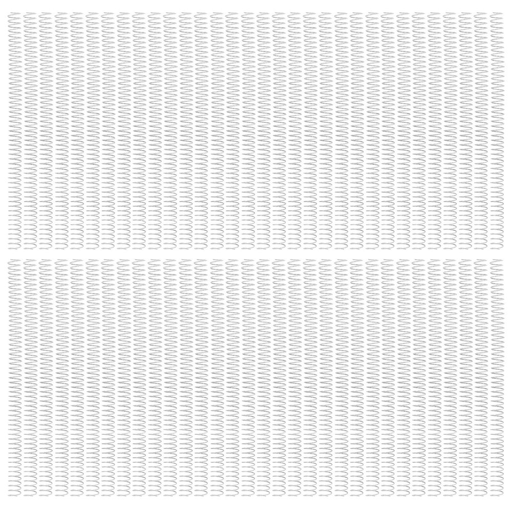 Binding Spiral Coil 16mm Diameter 48 4:1 Pitch 140 Sheet Capacity Silver, 100 Pack - High Capacity, 360 Degree Page Flip, Ideal for Office and School (Type 2)