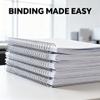 Binding Spiral Coil 16mm Diameter 48 4:1 Pitch 140 Sheet Capacity Silver, 100 Pack - High Capacity, 360 Degree Page Flip, Ideal for Office and School (Type 2) view 4